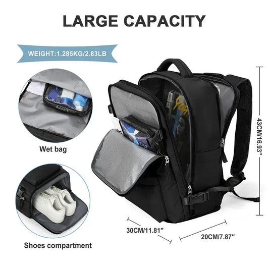 Women Backpack Travel Cabin Airplane Wizzair 40x30x20 Backpack Travel Cabin Hand Luggage Handbag Mens Backpack Notebook