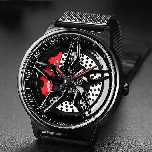 Waterproof Rotating Cool Personality Wheel Watch